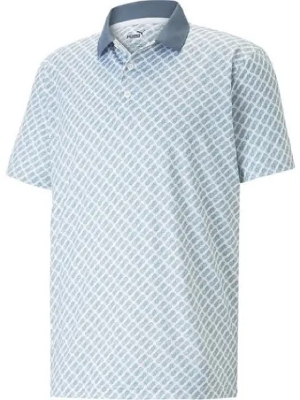 Puma White and Navy Pineapple Polo